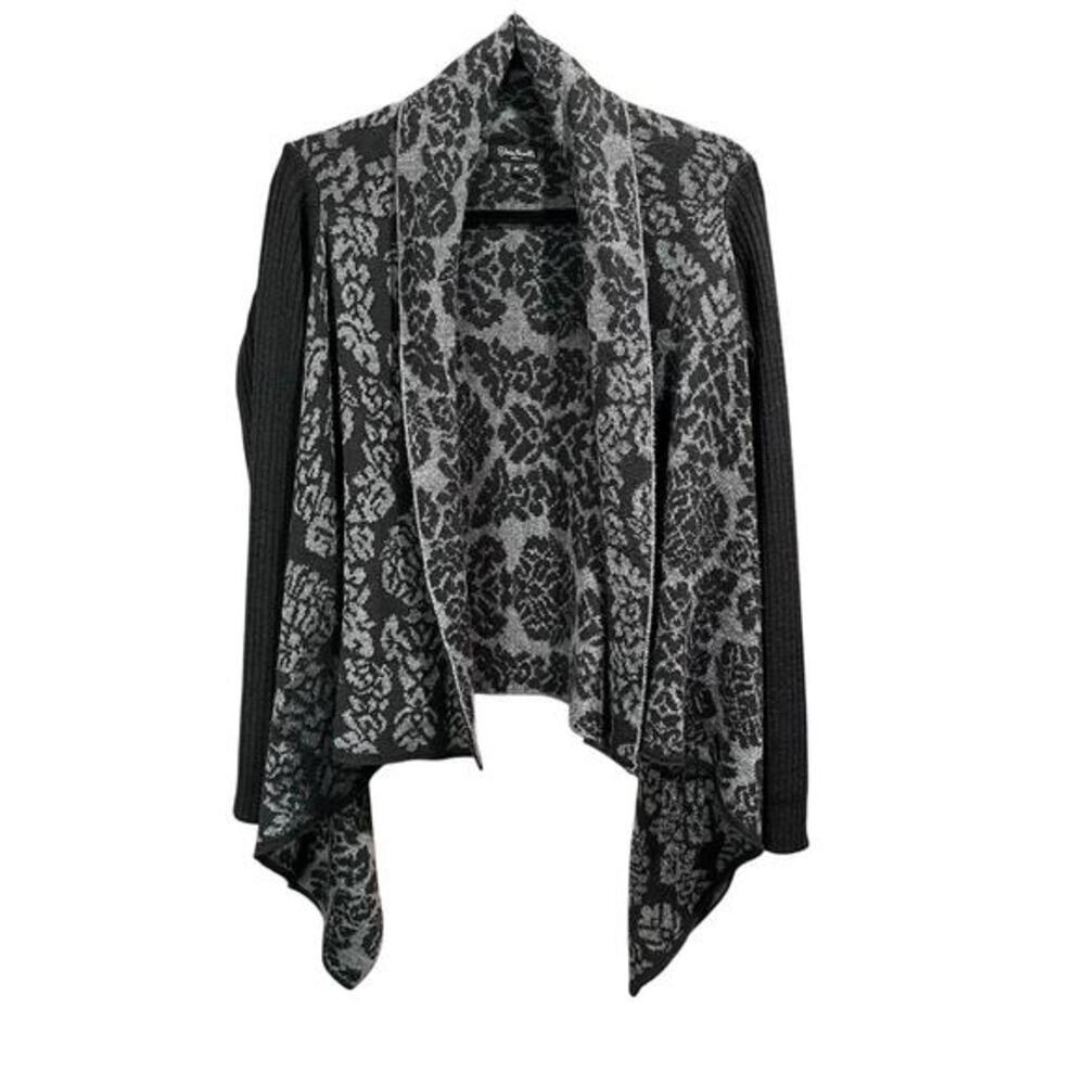 SILVIA NOVELLI Sweater Cardigan Size M Made in Italy Merino Wool Blend‎ (C-226)